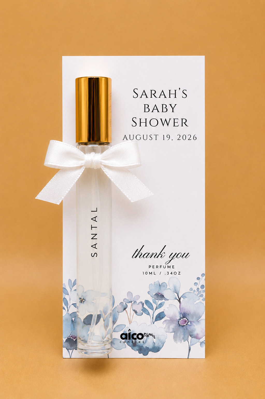 Personalized Perfume Party Favors 15ml - alcocandles