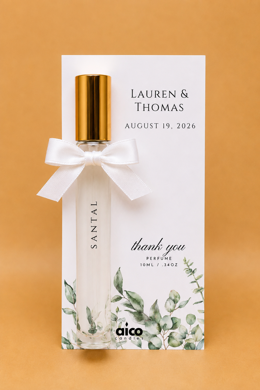 Personalized Perfume Party Favors 15ml - alcocandles