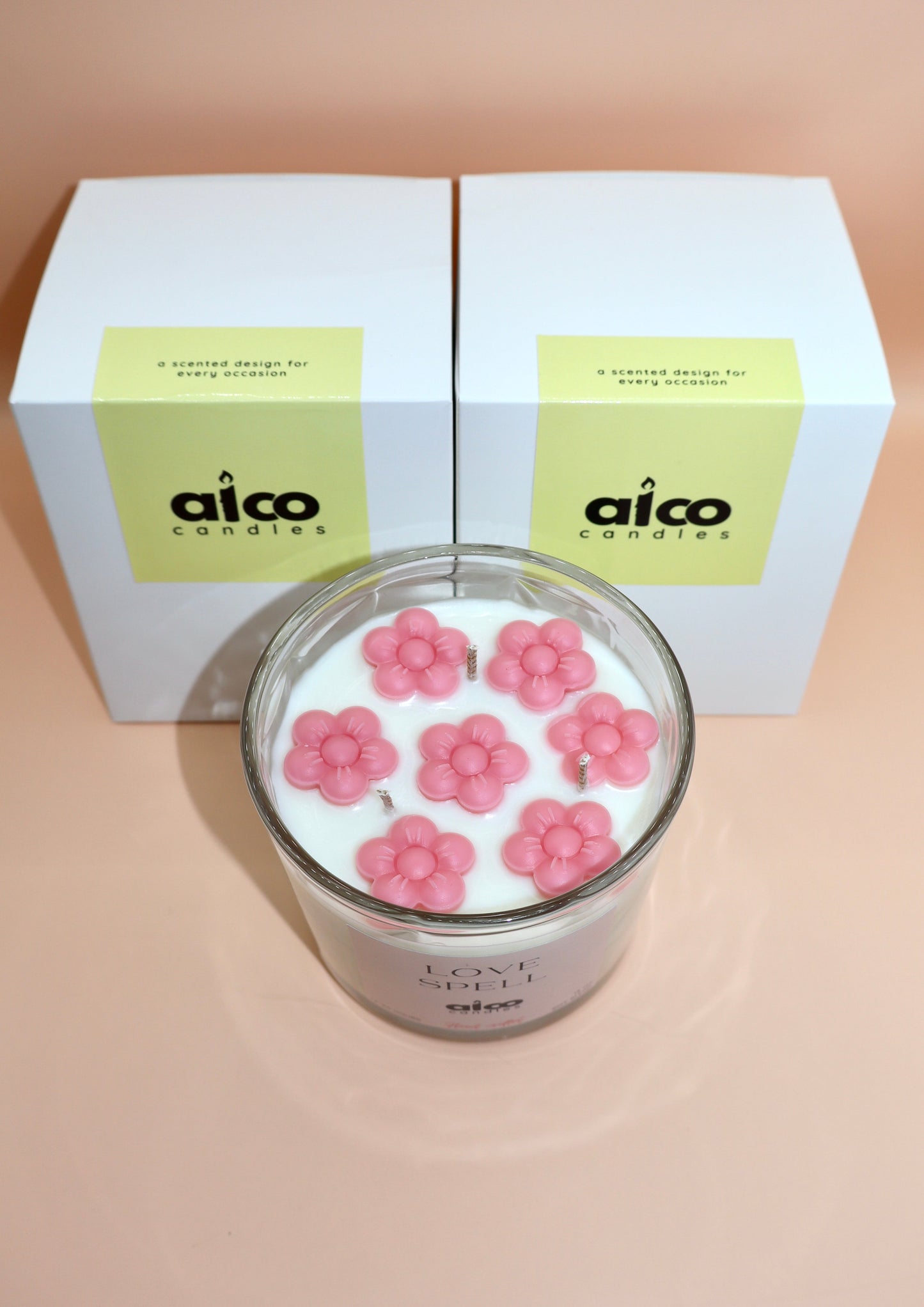 Flower Candle - Love Spell - alcocandles