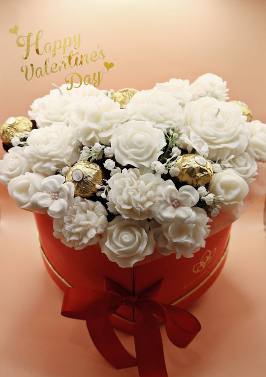 Houston Valentines Flower Heart Bouquet