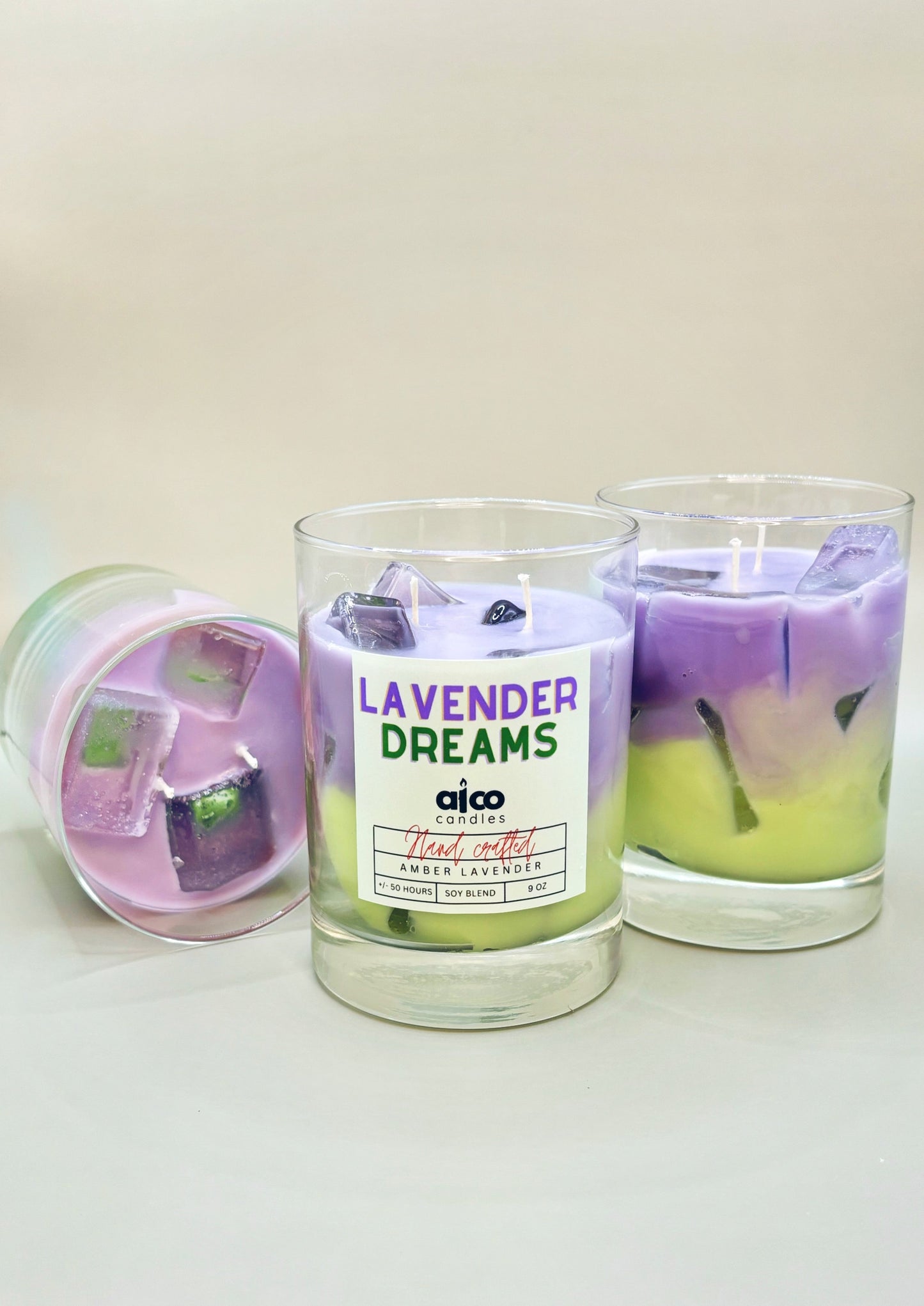 Lavender Matcha Candle - alcocandles