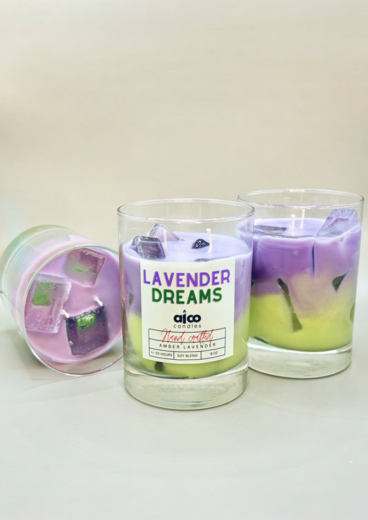 Lavender Matcha Candle - alcocandles